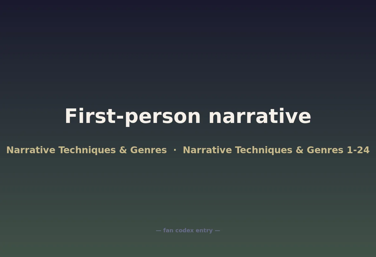 First-person narrative